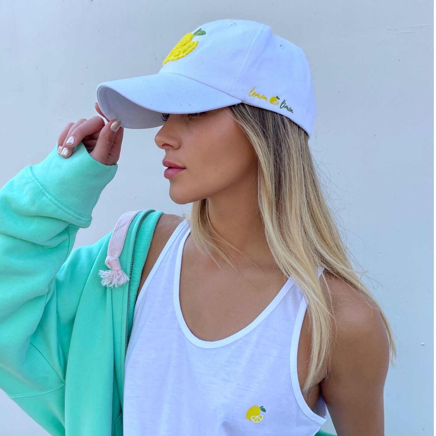 Lemon Embroidered Baseball Cap