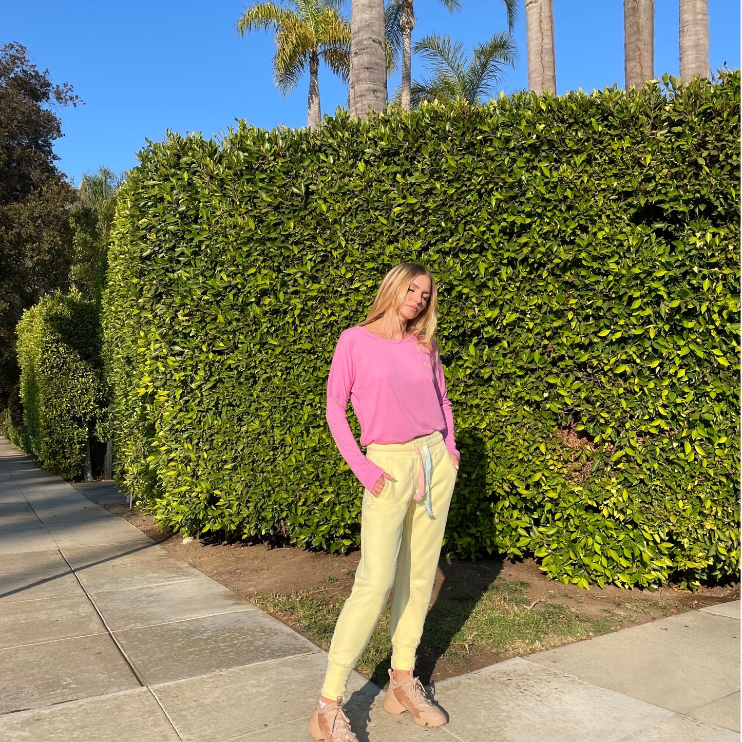 Sweatpants Pastell Yellow