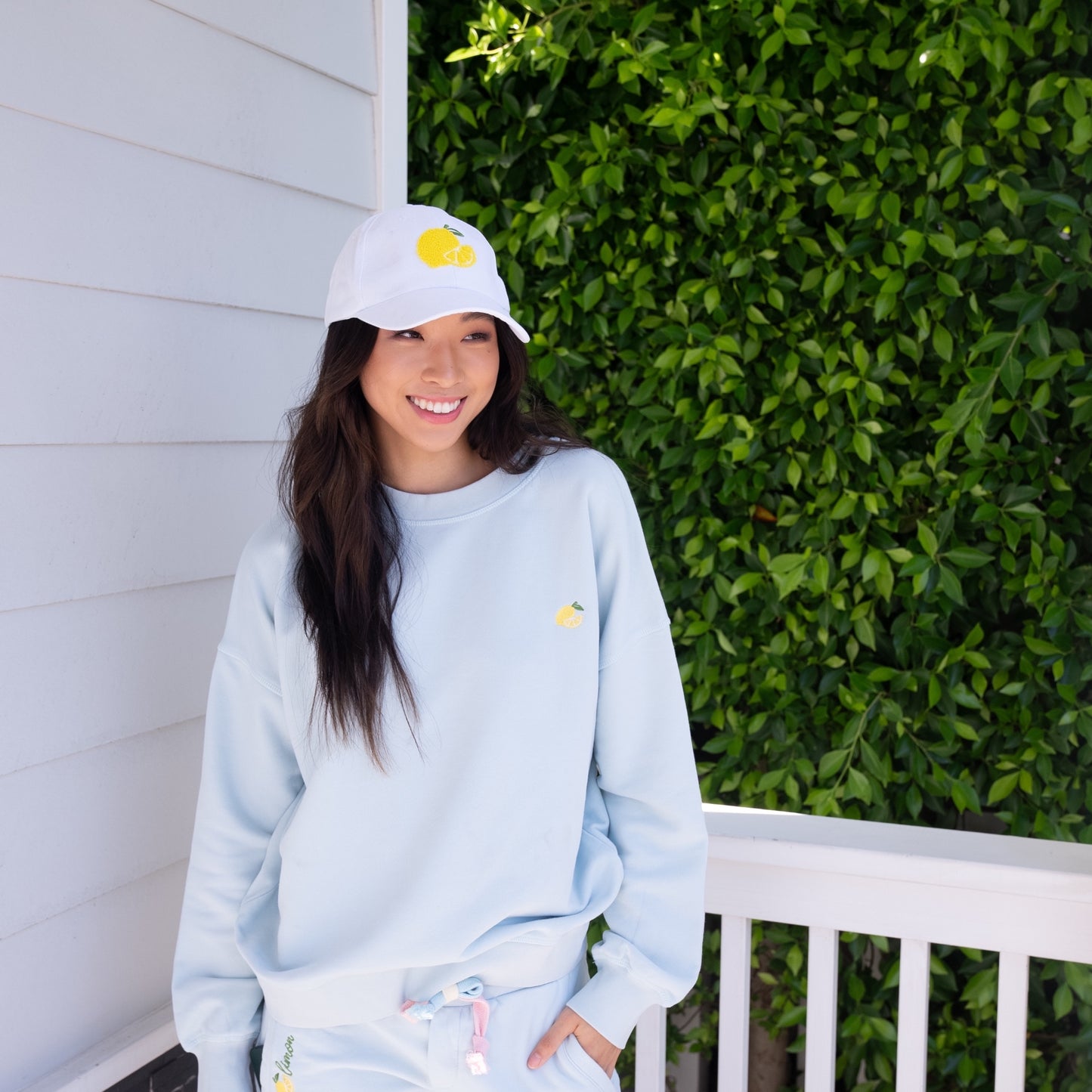 Lemon Embroidered Baseball Cap