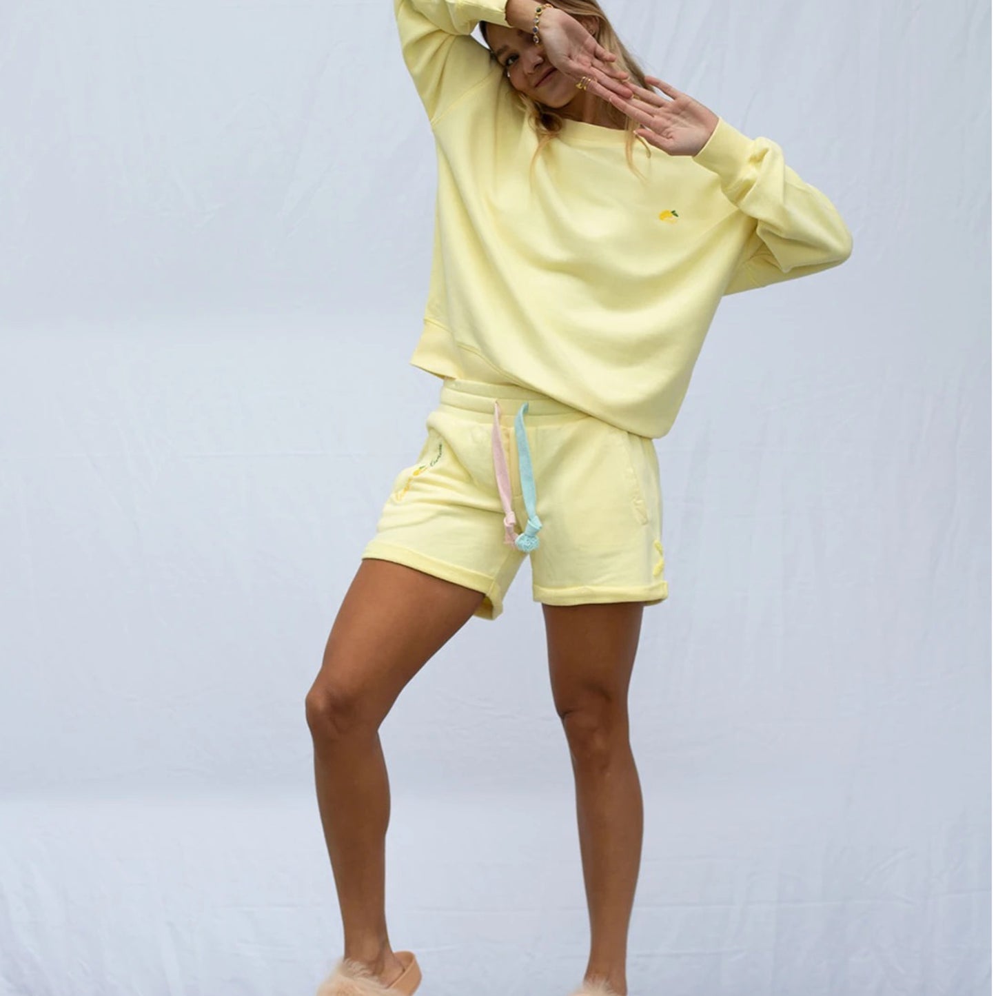 Sweat Shorts Pastel Yellow