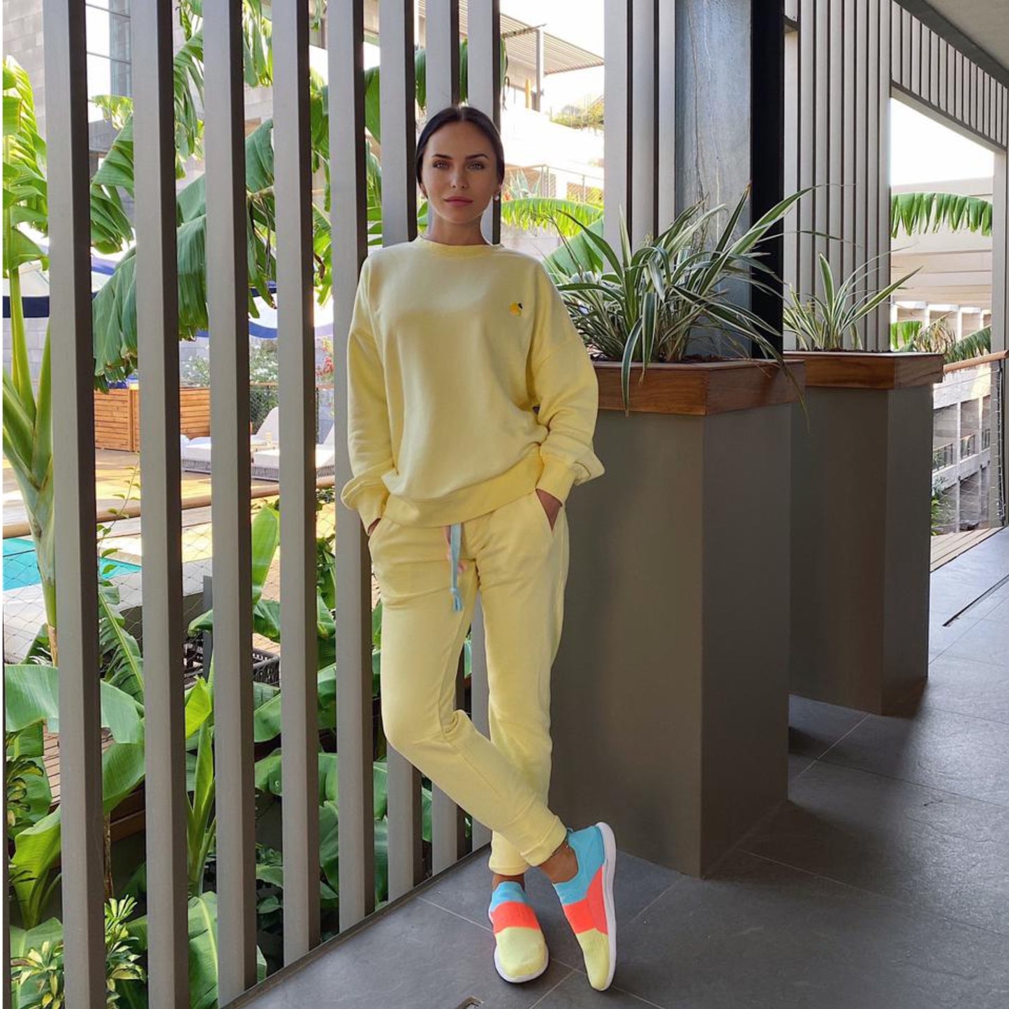 Sweatpants Pastell Yellow