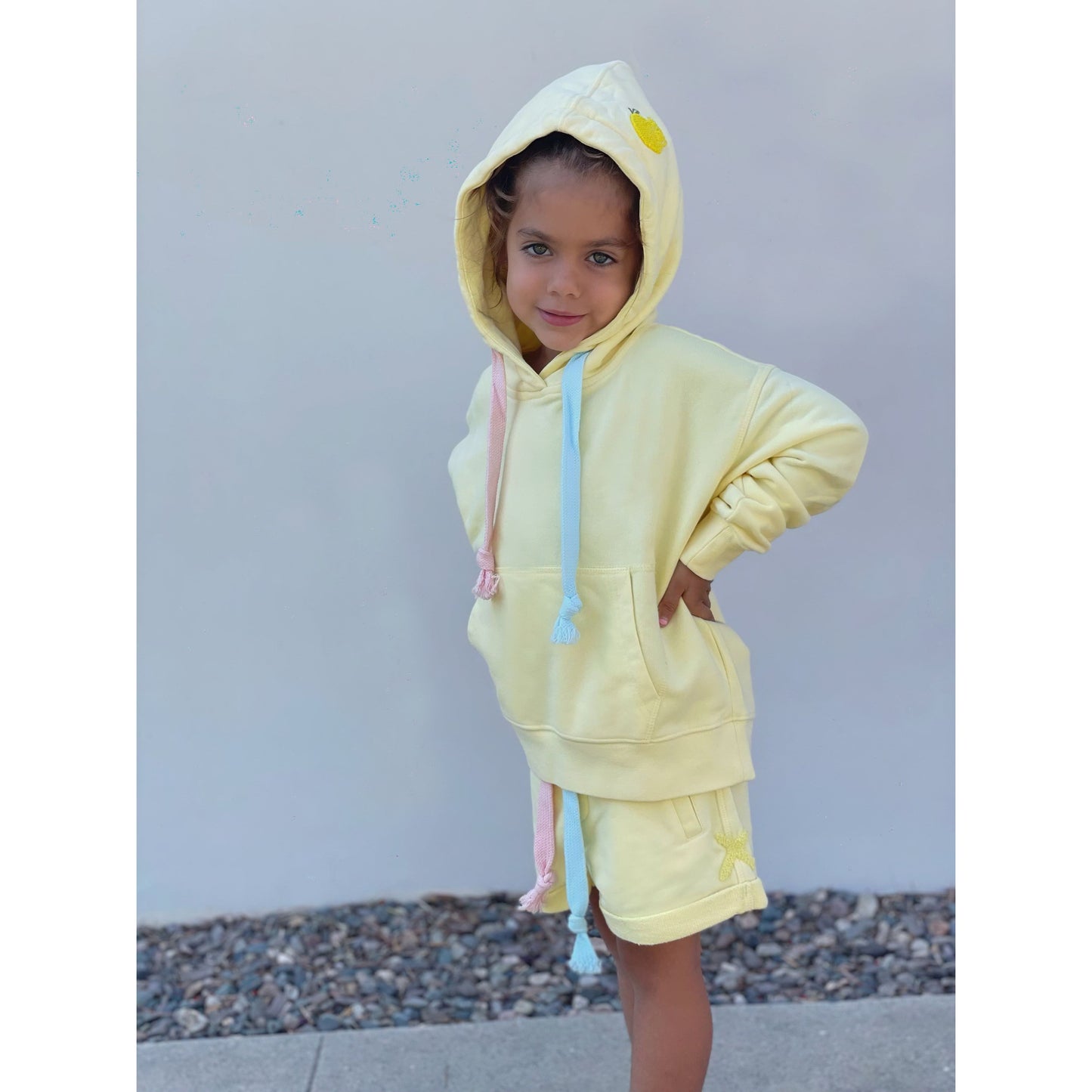 Kids Hoodie Pastel Yellow