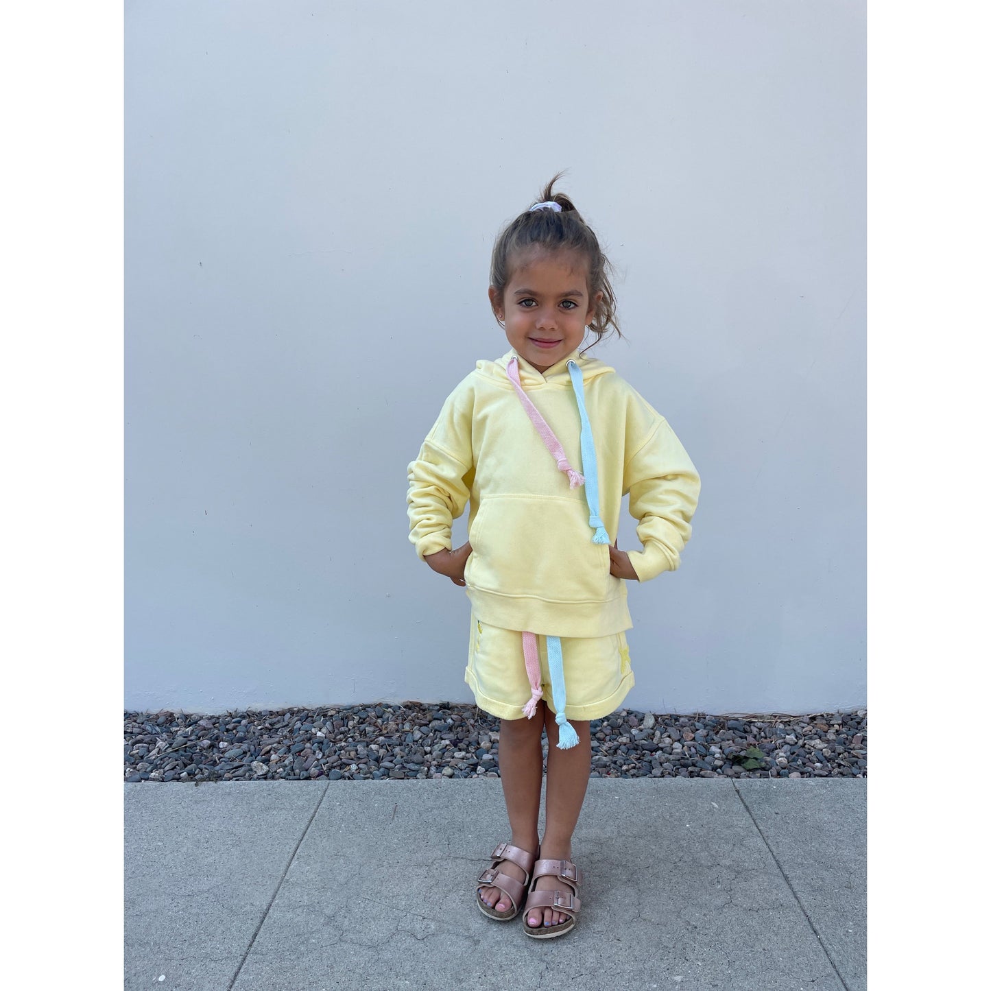 Kids Shorts Pastel Yellow