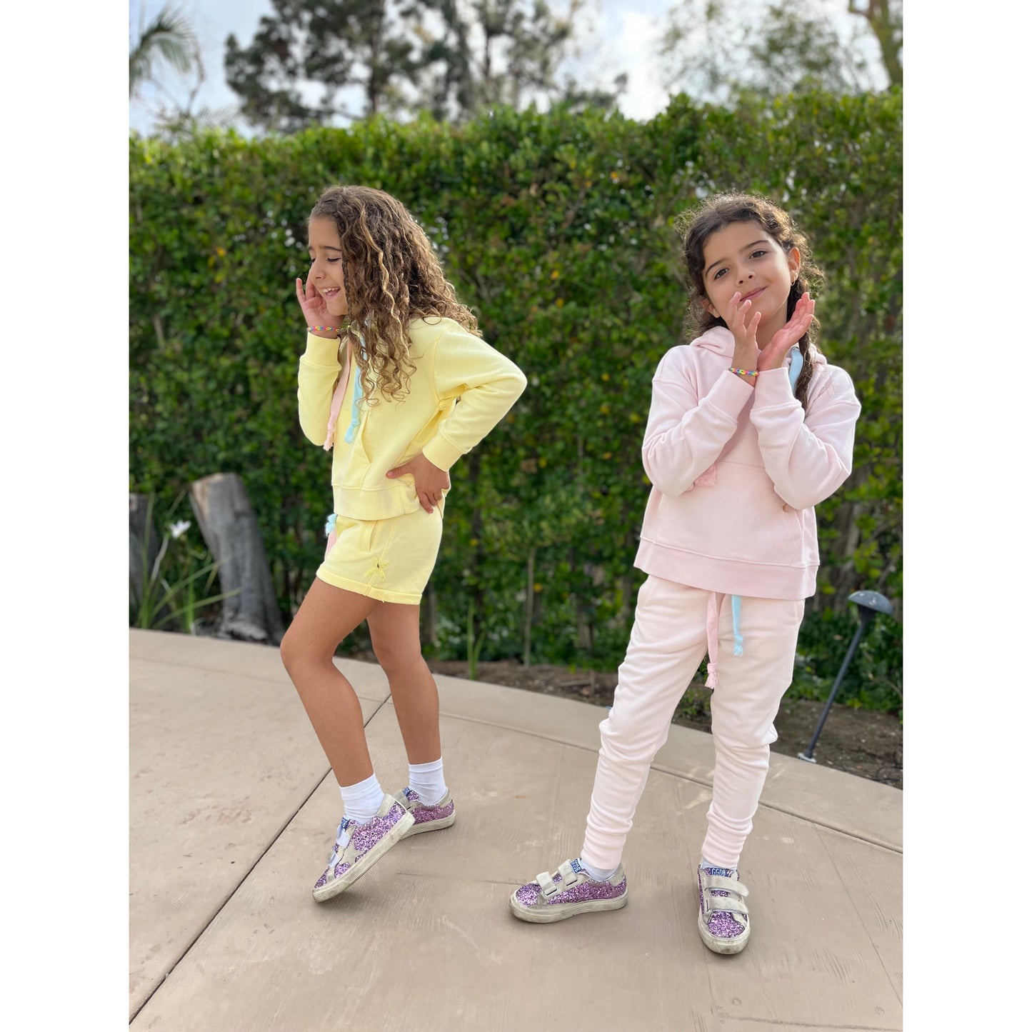 Kids Shorts Pastel Yellow