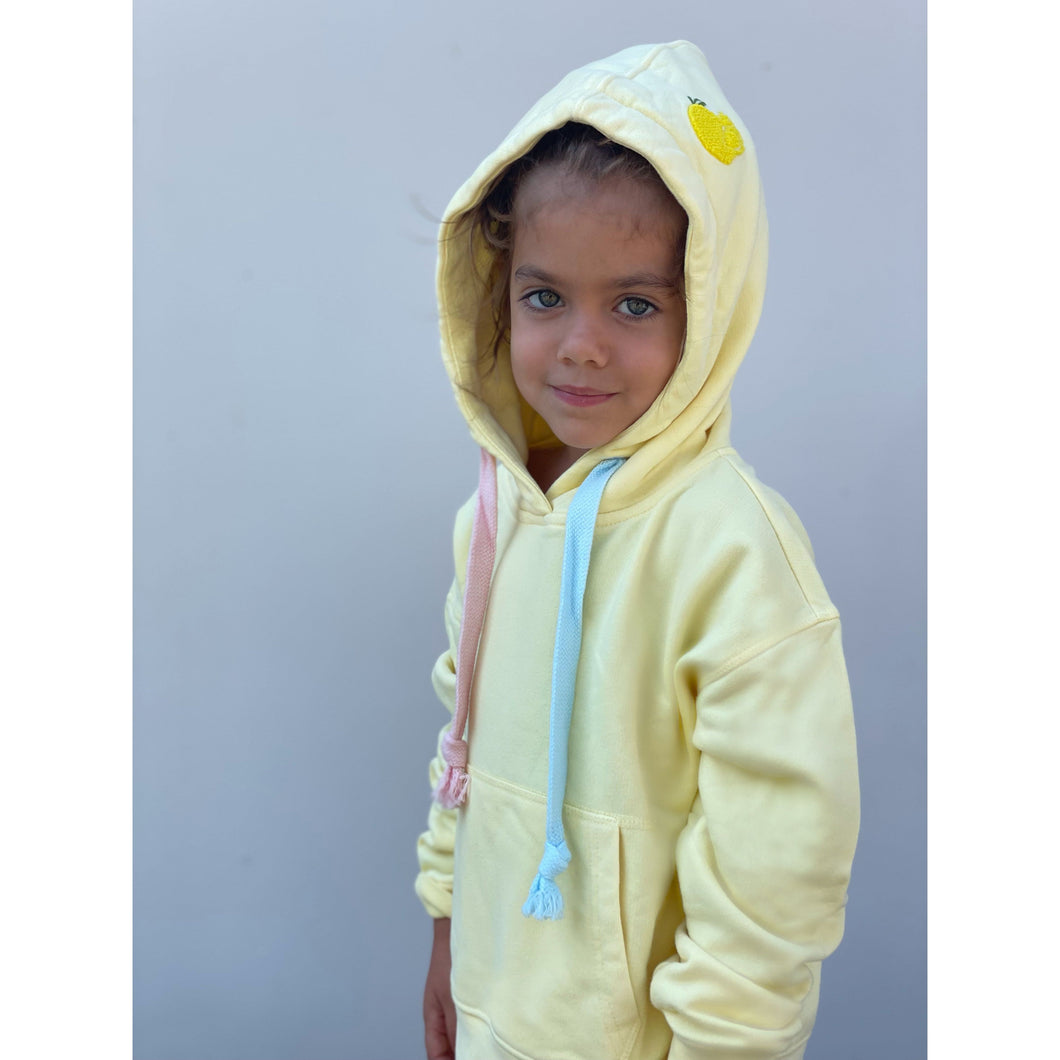 Kids Hoodie Pastel Yellow